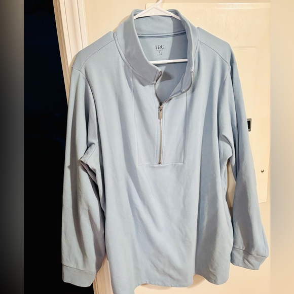 Torrid Blue Quarter-Zip Pullover - Picture 3 of 5